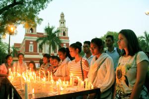 Bishops Candle Light protest for Rape victims