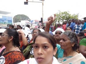 Fishermen's protest in Thiruvananthapuram