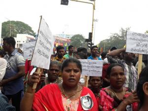 Fishermen's protest in Thiruvananthapuram